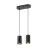SLV Asto Aluminium Black | Suitable for 2x GU10